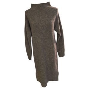 A New Day Gray Mock Neck Long Sleeve Dress Medium